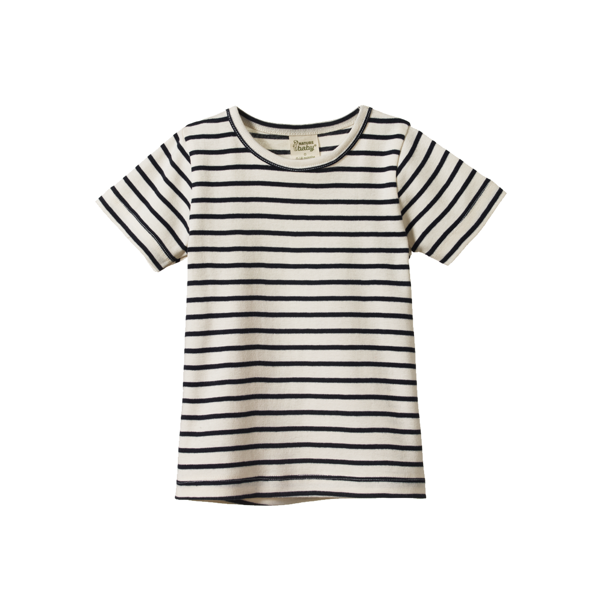 Nature Baby River Tee Navy Sailor Stripe
