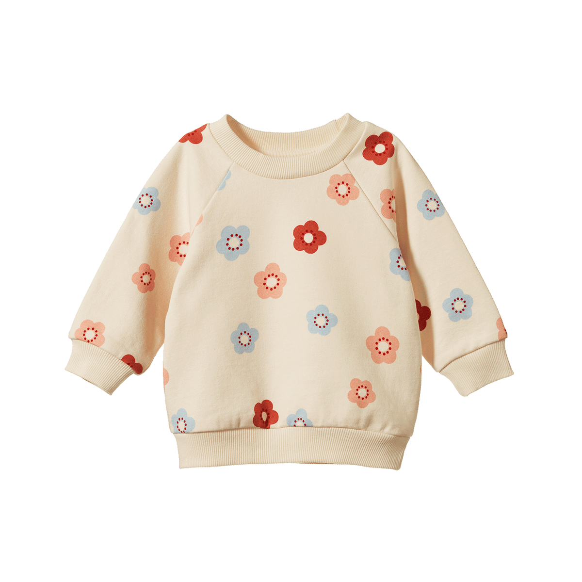 Nature Baby EMERSON SWEATER Flora Stamp Print