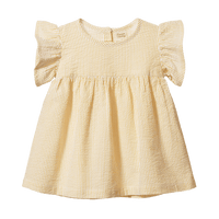 Nature Baby Bonnie Dress Golden Stripe