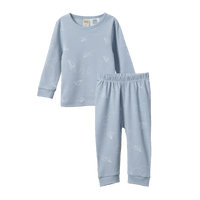 Nature Baby 2PC LONG SLEEVE PYJAMAS - Paper Planes Print
