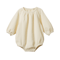 Nature Baby MEADOW BODYSUIT MUSLIN - Natural