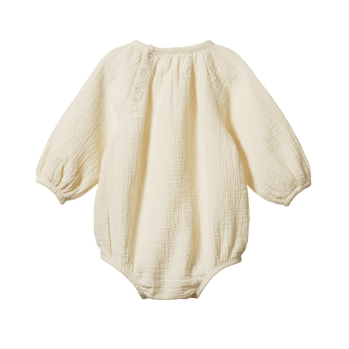 Nature Baby MEADOW BODYSUIT MUSLIN - Natural