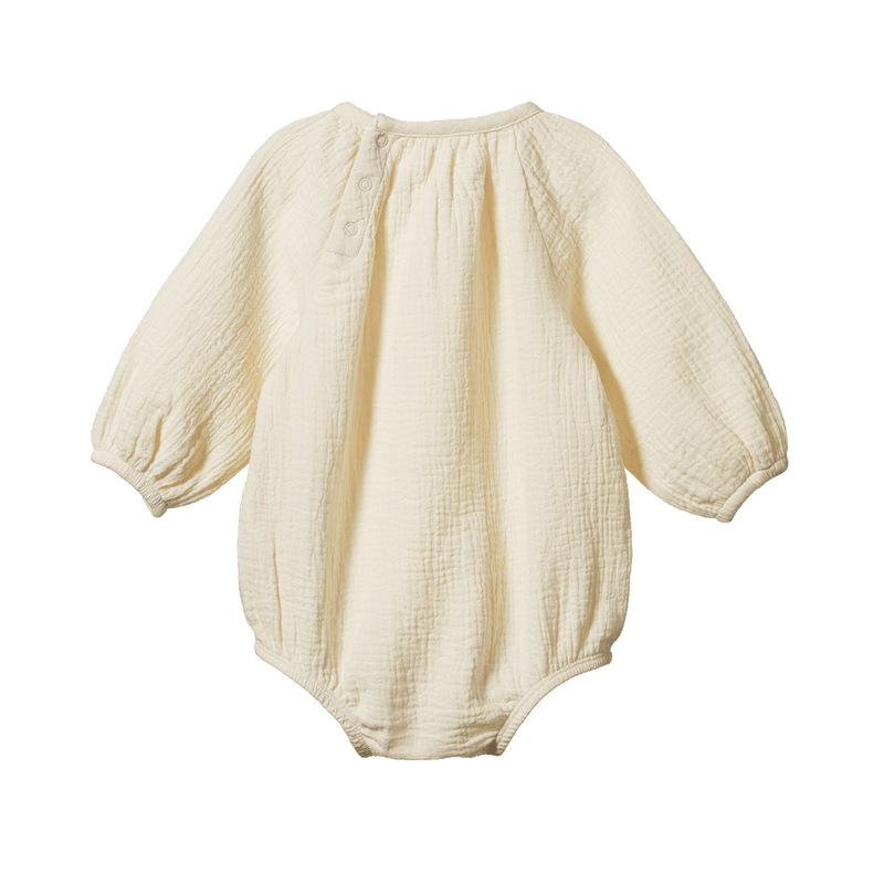 Nature Baby MEADOW BODYSUIT MUSLIN - Natural