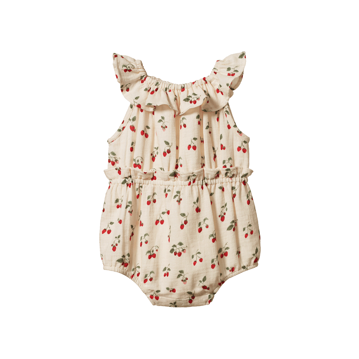 Nature Baby PLUM SUIT MUSLIN Strawberry Blush Print