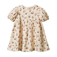 Nature Baby ALBERTINE DRESS MUSLIN Strawberry Blush Print