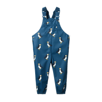 Nature Baby SPLASH OVERALLS Puffin Teal Print
