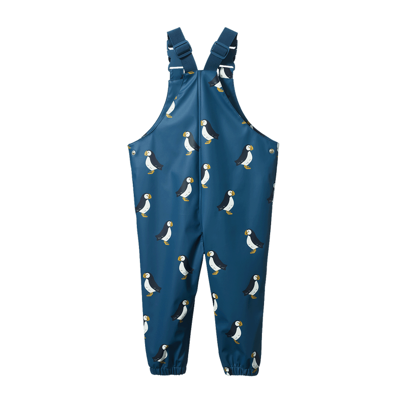 Nature Baby SPLASH OVERALLS Puffin Teal Print
