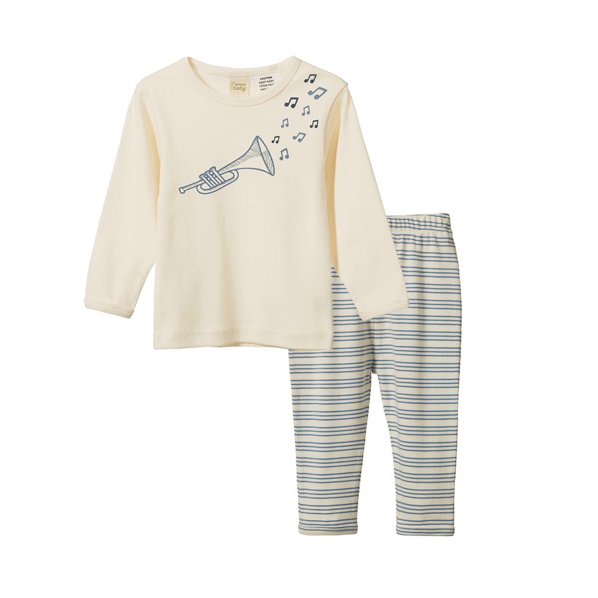 Nature Baby 2PC LONG SLEEVE PYJAMAS Jazz Rhythm Print