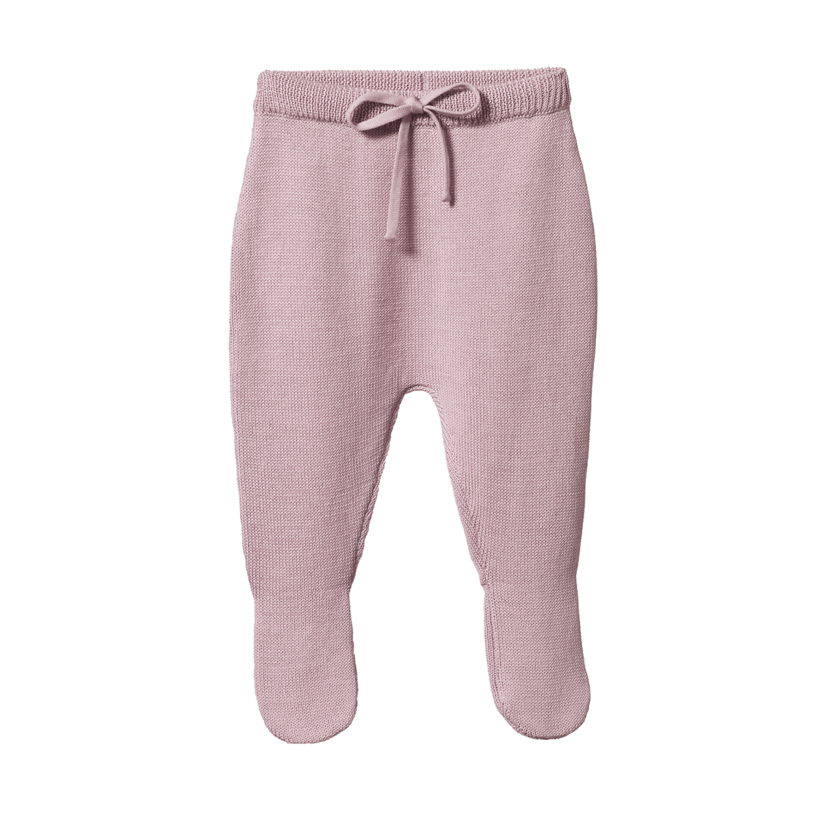 Nature Baby Merino Knit Footed Romper Lilac