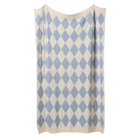 Nature Baby DUNE BLANKET Celestial Blue Diamond Knit