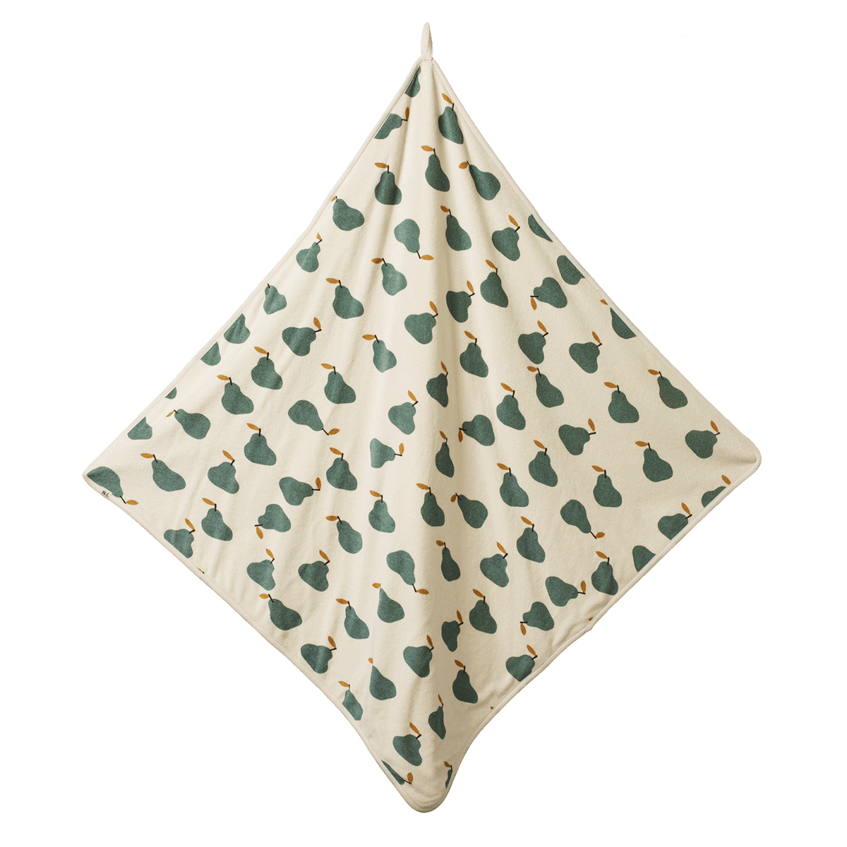 Nature Baby ORGANIC COTTON HOODED TOWEL - Pear Print