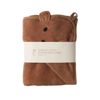 Nature Baby Bear Hooded Towel Hazelnut