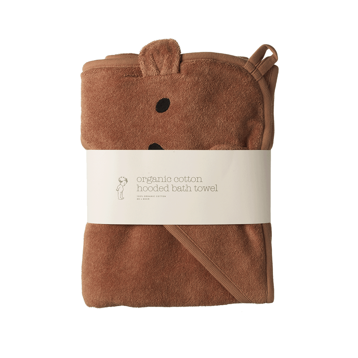 Nature Baby Bear Hooded Towel Nougat