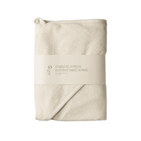 Nature Baby Organic Cotton Hooded Towel Natural