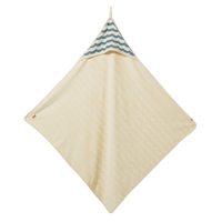 Nature Baby ORG COTTON HOODED TOWEL Waves Print