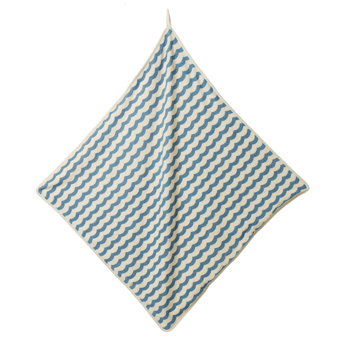 Nature Baby ORG COTTON HOODED TOWEL Waves Print