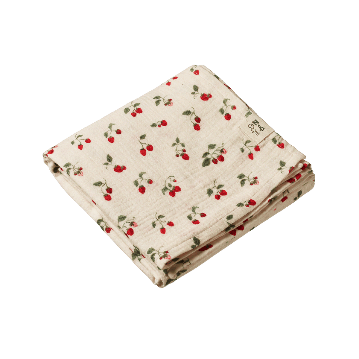 Nature Baby MUSLIN WRAP Strawberry Blush Print
