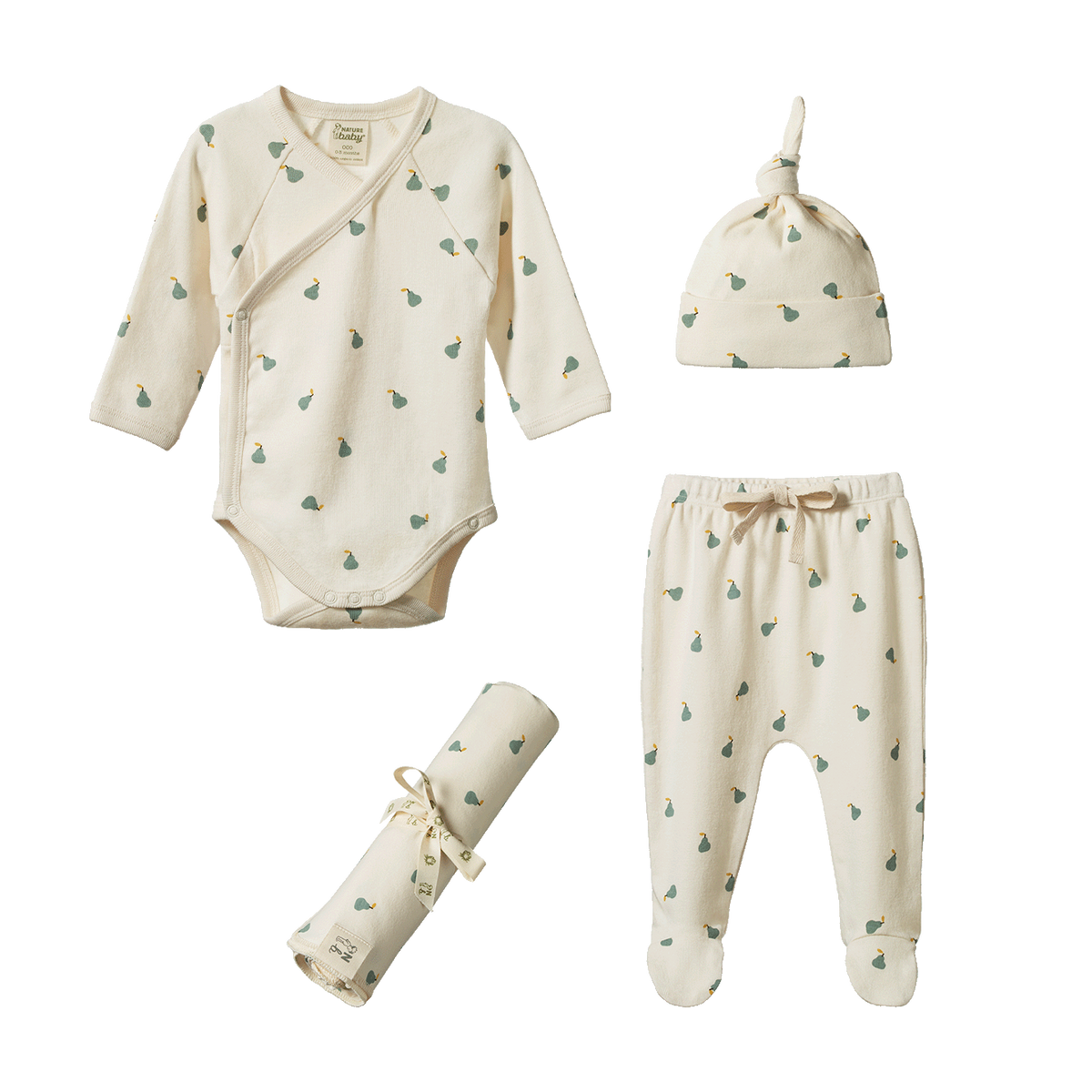 Nature Baby WELCOME HOME SET Petite Pear Print