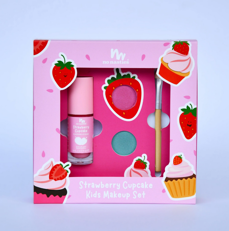No Nasties Strawberry Cupcake No Nasties Natural Makeup Gift Set
