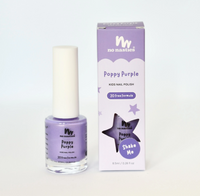 No Nasties Poppy Purple Water-Based, Scratch Off Nail Polish For Kids