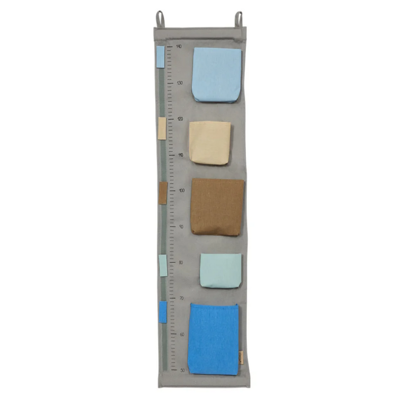 OYOY Saga Growth Chart Storage Blue