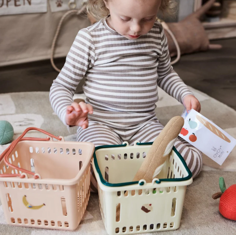 OYOY Yummy Shopping Basket Coral