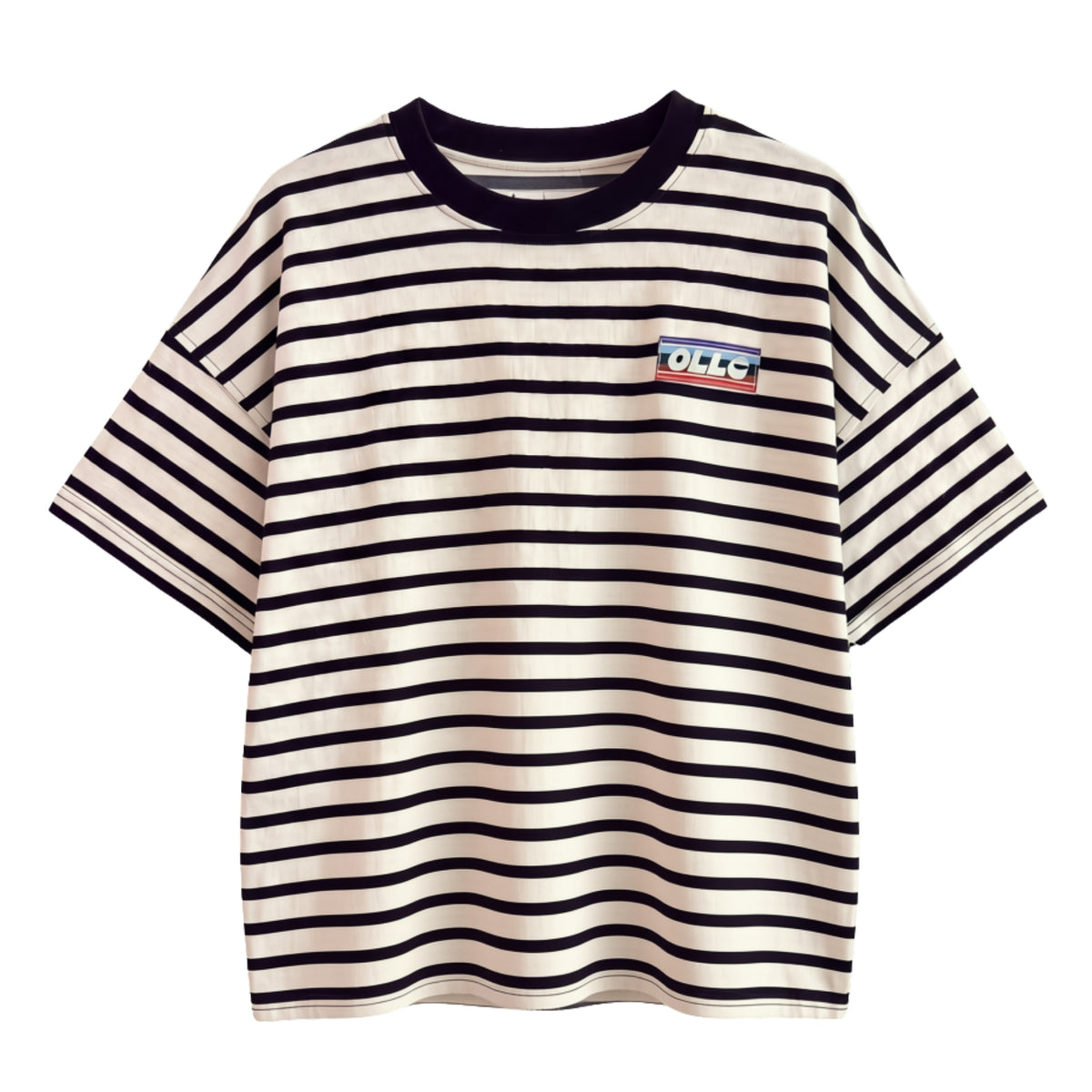 Olle Mono Stripe Tee Black