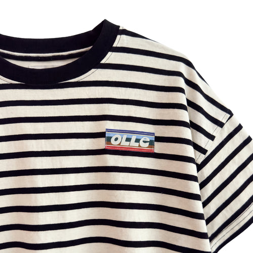Olle Mono Stripe Tee Black
