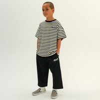Olle Mono Stripe Tee Black