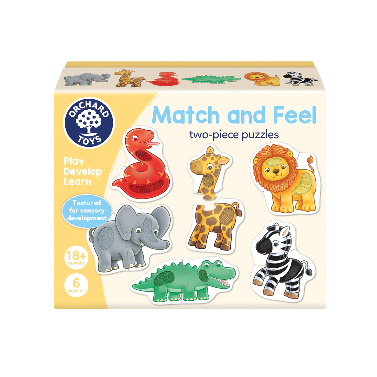 Orchard Toys - Match & Feel 2Pc Puzzles
