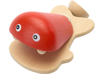 Plan Toys - Fish Castanet-Orange