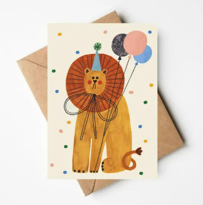 Daria Solak Party Lion Card