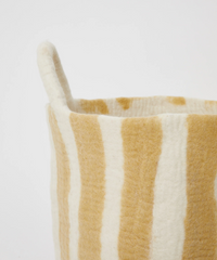 Phile Toy Basket in Yellow Stripe - Large