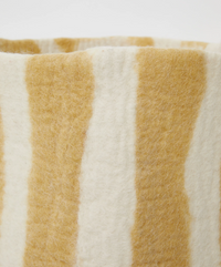 Phile Toy Basket in Yellow Stripe - Large