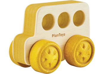 Plan Toys - TIMBER TRAIL BUS - Yellow