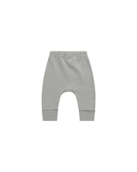 Quincy Mae DRAWSTRING PANT || DUSTY BLUE