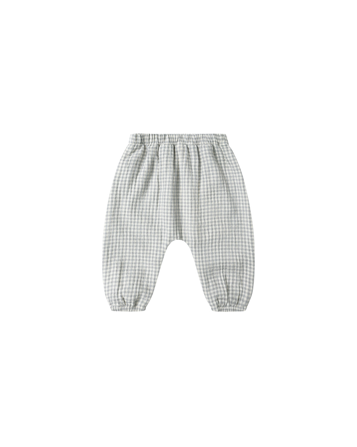 Quincy Mae WOVEN PANT || BLUE GINGHAM