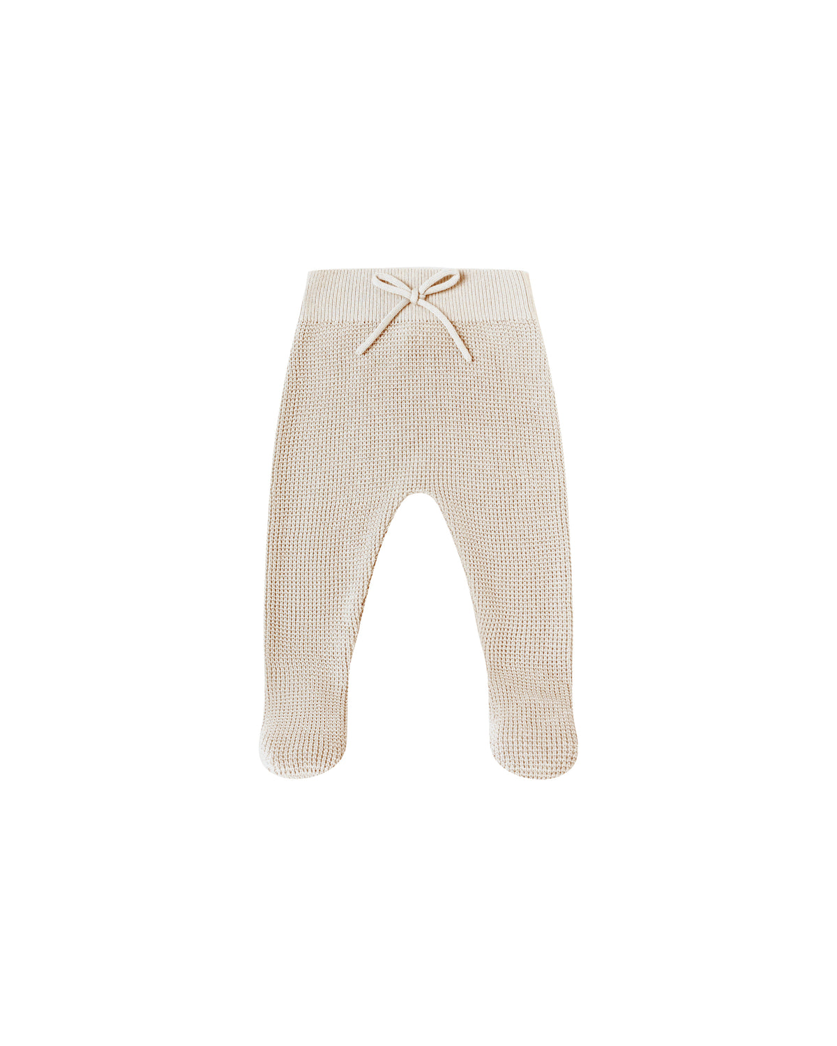 Quincy Mae Footed Knit Pant Oat