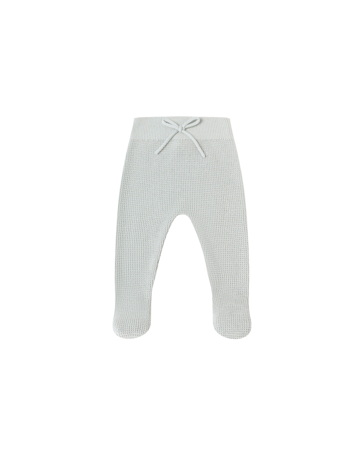 Quincy Mae Footed Knit Pant Ice Blue