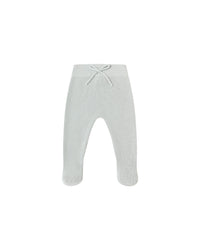 Quincy Mae Footed Knit Pant Ice Blue