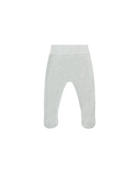 Quincy Mae Footed Knit Pant Ice Blue