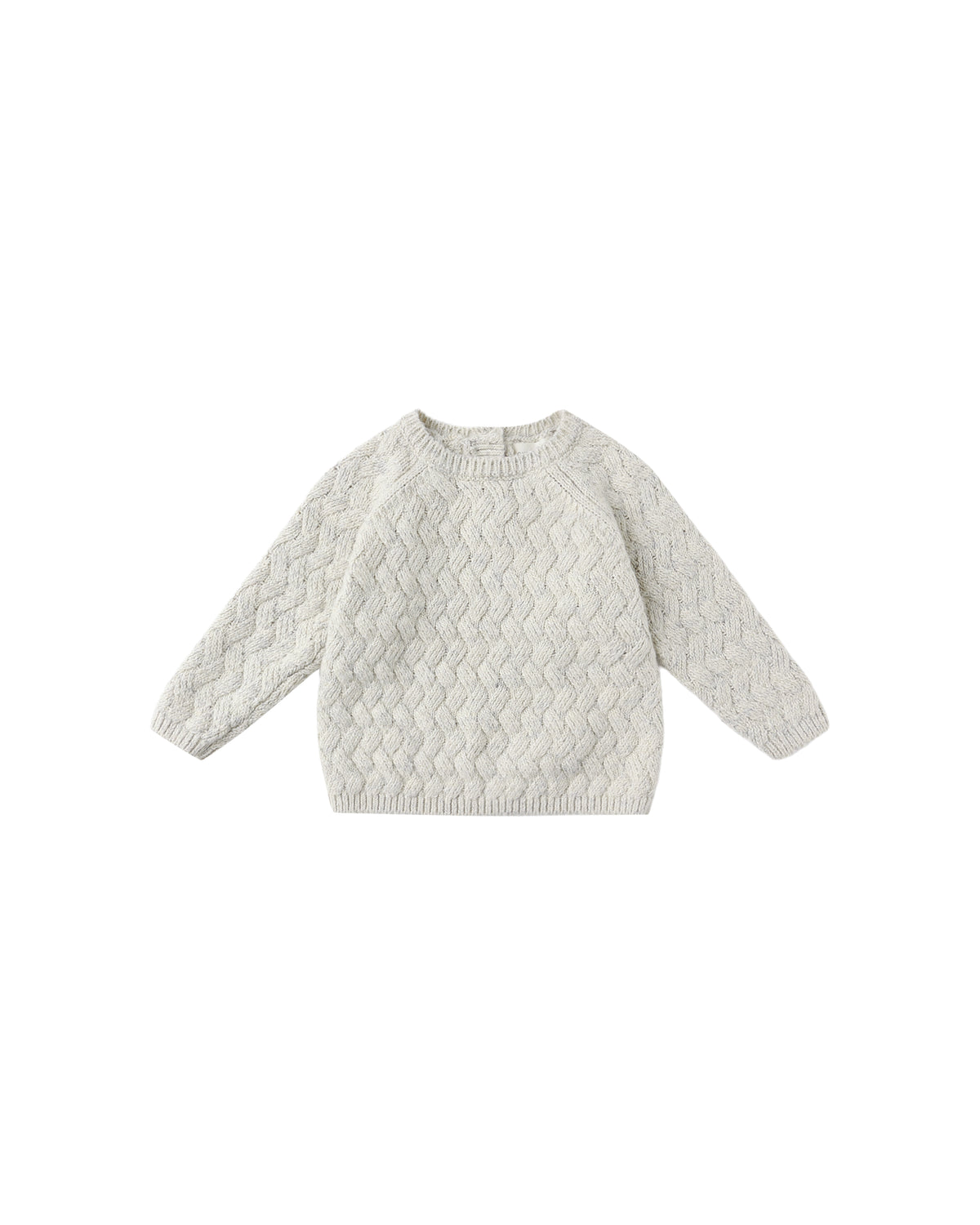 Quincy Mae KNIT SWEATER || HEATHERED BLUE