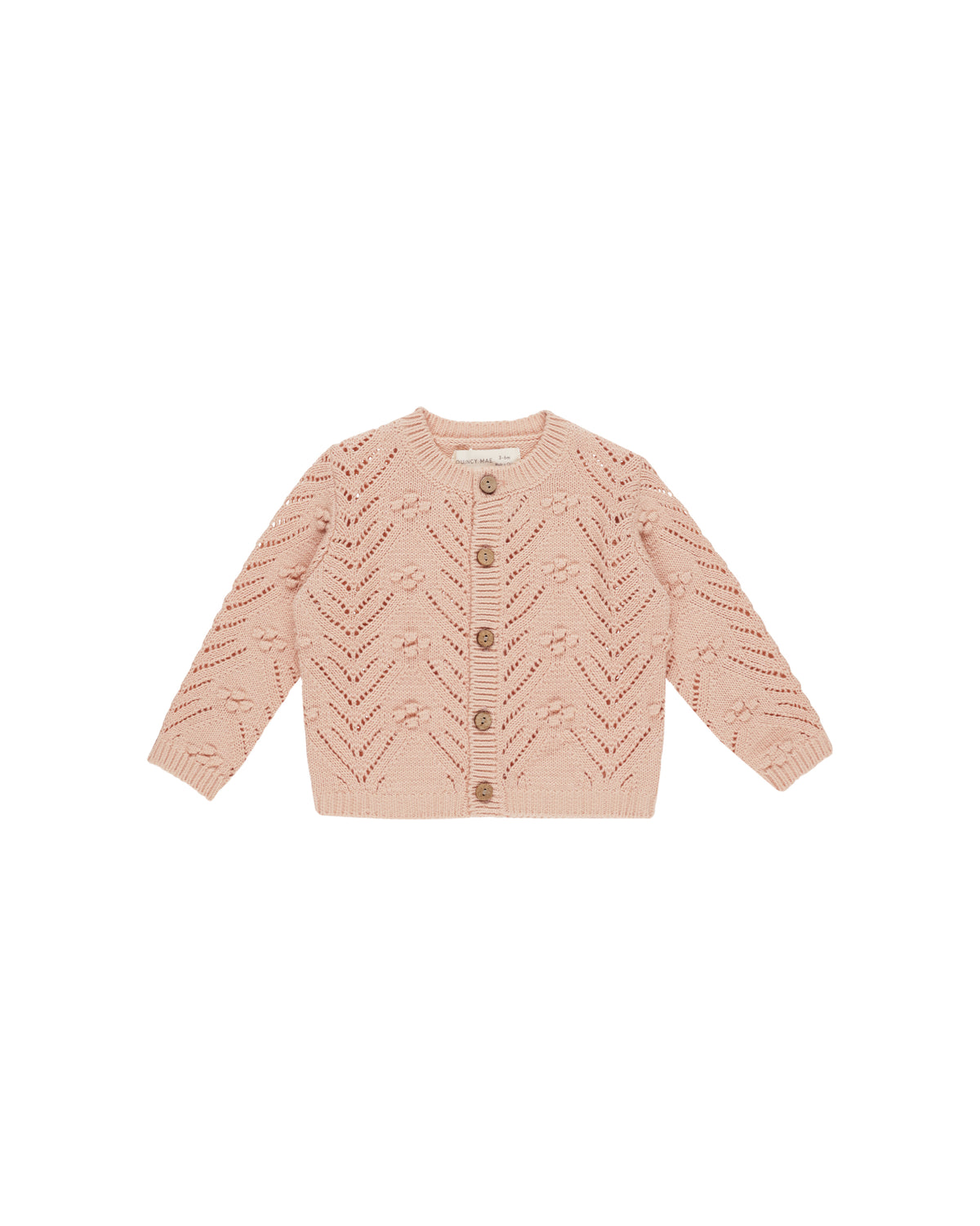 Quincy Mae Knit Cardigan Melon