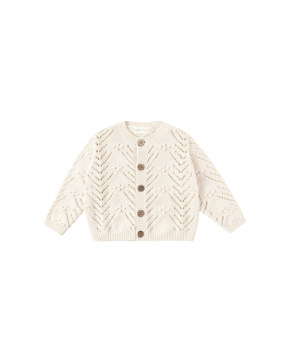 Quincy Mae Knit Cardigan - Natural