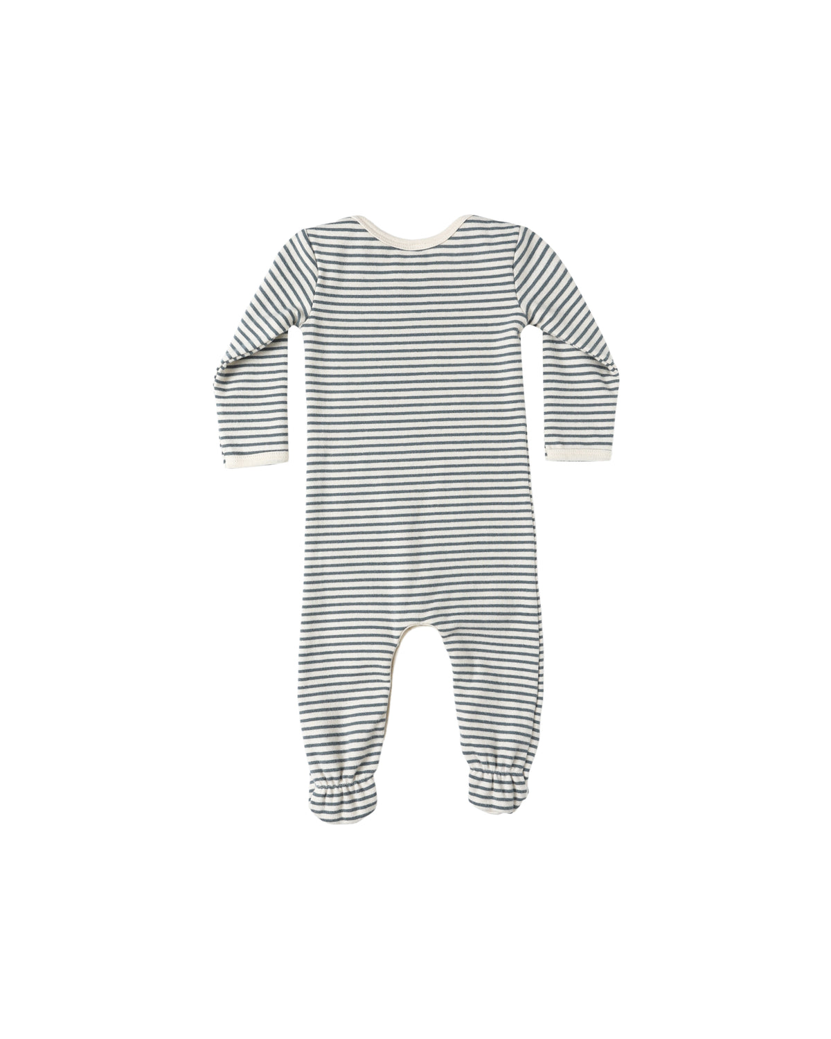 Quincy Mae Baby Footie Ocean Micro Stripe