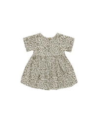 Quincy Mae BRIELLE DRESS || GREEN GARDEN - IVORY