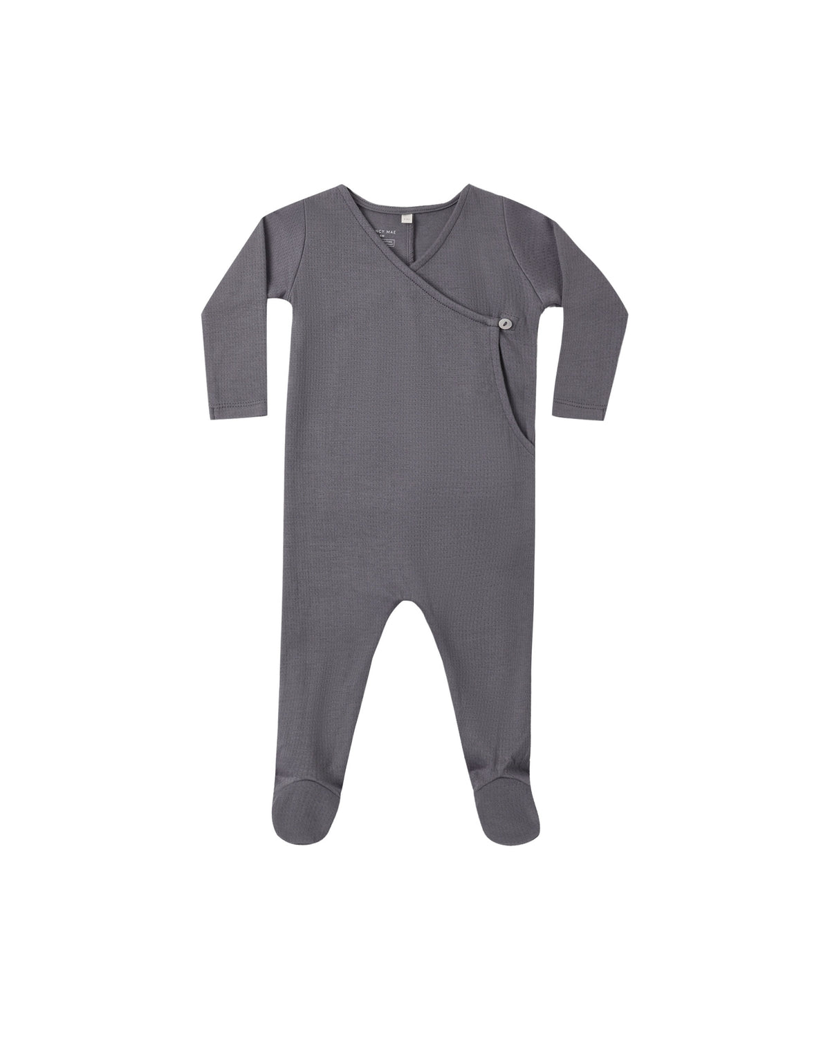 Quincy Mae POINTELLE WRAP FOOTIE MIDNIGHT