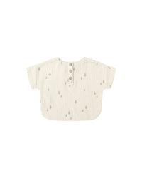 Quincy Mae WOVEN BOXY TOP || TREES