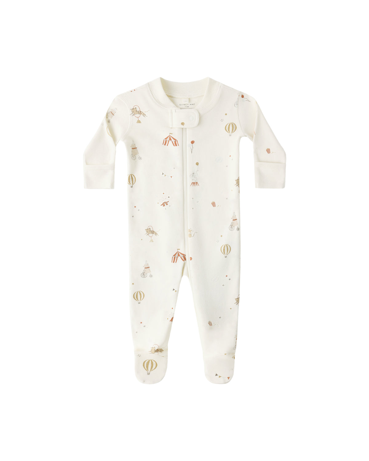 Quincy Mae Zip Long Sleeve Sleeper Footie - Carnival