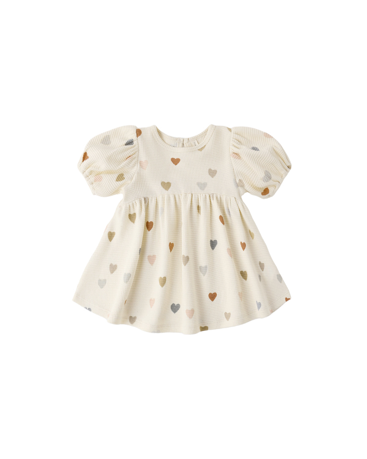 Quincy Mae Darla vDress Confetti Hearts-NATURAL